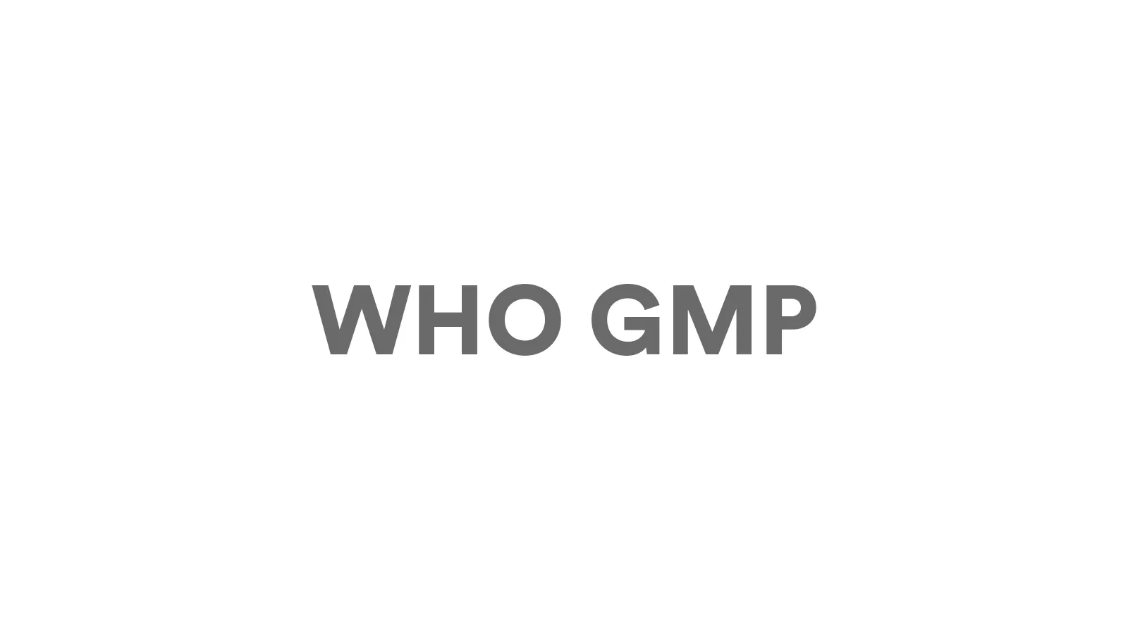 WHO GMP